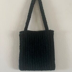 Green Crochet Tote Bag